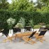 Sillas de jardín reclinables 6 uds madera maciza acacia