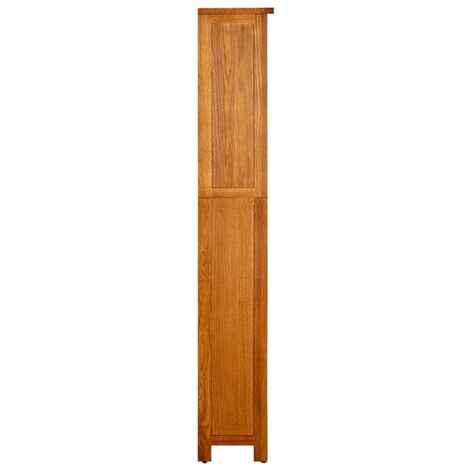 Estantería de 5 niveles de madera maciza de roble 45x22x140
