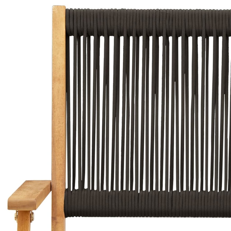 Juego de bistro de 3 piezas polipropileno y madera maciza