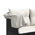Set de muebles de jardín 5 pzas y cojines ratán sintético