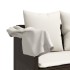 Set comedor de jardín 5 piezas y cojines ratán sintético