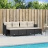 Set de muebles de jardín 5 pzas y cojines ratán sintético