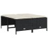 Set de muebles de jardín 5 pzas y cojines ratán sintético