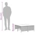 Set de muebles de jardín 5 pzas y cojines ratán sintético