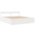 Cama sin colchón madera maciza de pino blanca 180x200