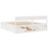 Cama sin colchón madera maciza de pino blanca 180x200