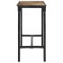 Mesa de bar madera maciza de mango rugoso 150x55x107