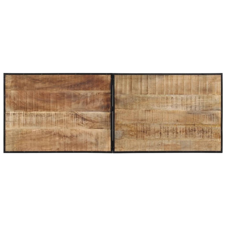 Mesa de bar madera maciza de mango rugoso 150x55x107