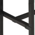 Mesa de bar madera maciza de mango rugoso 150x55x107