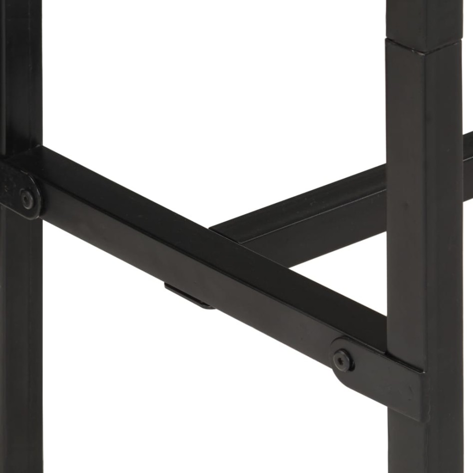 Mesa de bar madera maciza de mango rugoso 150x55x107