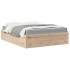 Cama con colchón madera maciza de pino 160x200