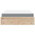 Cama con colchón madera maciza de pino 160x200