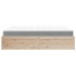 Cama con colchón madera maciza de pino 160x200