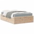 Cama con colchón madera maciza de pino 120x200