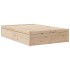 Cama con colchón madera maciza de pino 120x200
