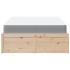 Cama con colchón madera maciza de pino 120x200