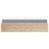 Cama con colchón madera maciza de pino 120x200