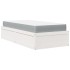 Cama con colchón madera maciza de pino blanco 90x190
