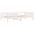 Cama sin colchón madera maciza de pino blanca 80x200
