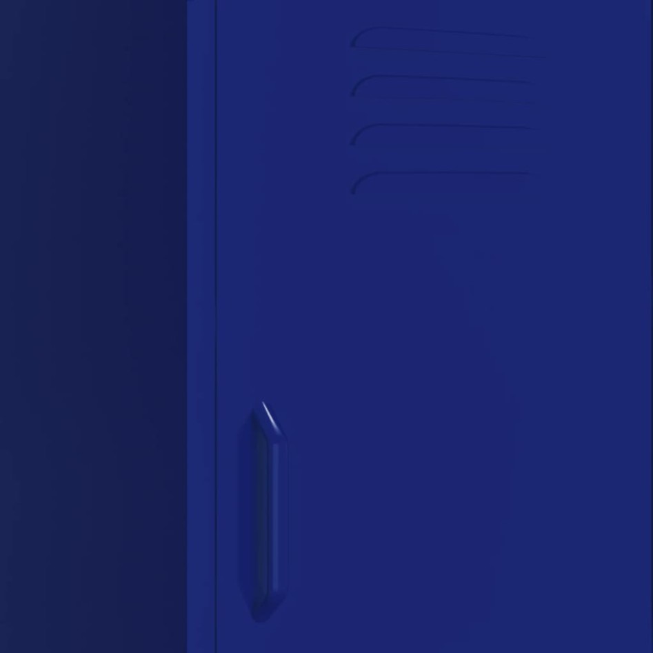 Armario de almacenamiento acero azul marino 42,5x35x101,5