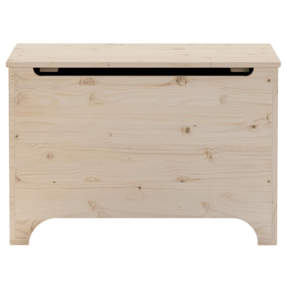 Caja de almacenaje con tapa RANA madera maciza pino 80x49x54