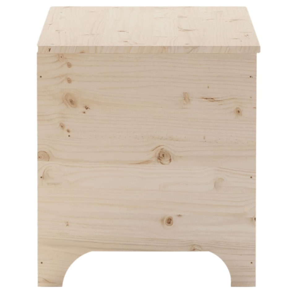 Caja de almacenaje con tapa RANA madera maciza pino 80x49x54