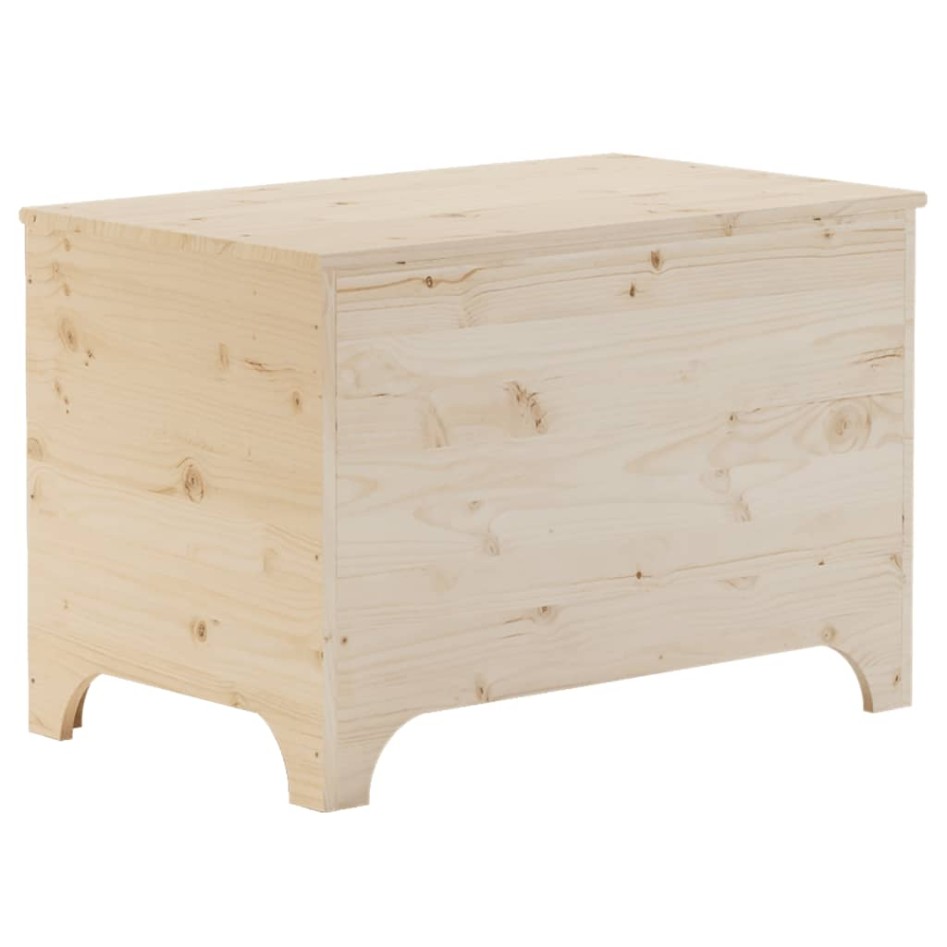 Caja de almacenaje con tapa RANA madera maciza pino 80x49x54