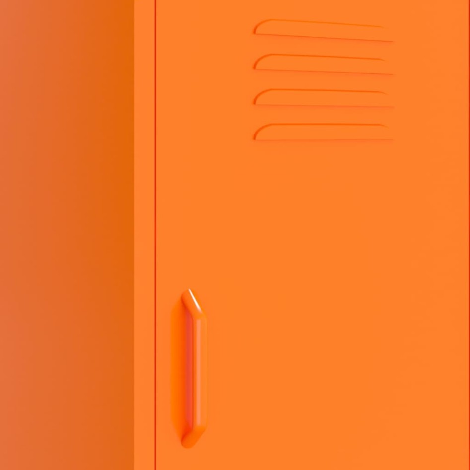 Armario de almacenamiento acero naranja 42,5x35x101,5