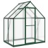 Invernadero con marco base aluminio verde 169x114x195