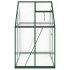 Invernadero con marco base aluminio verde 169x114x195