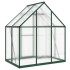 Invernadero con marco base aluminio verde 169x114x195