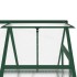 Invernadero con marco base aluminio verde 169x114x195