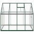 Invernadero con marco base aluminio verde 224x169x195