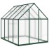 Invernadero con marco base aluminio verde 224x169x195