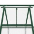 Invernadero con marco base aluminio verde 224x169x195