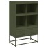 Aparador de acero verde oliva 68x39x111,5