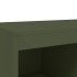 Aparador de acero verde oliva 68x39x111,5