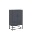 Aparador de acero antracita 68x39x111,5