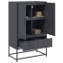 Aparador de acero antracita 68x39x111,5