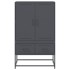 Aparador de acero antracita 68x39x111,5