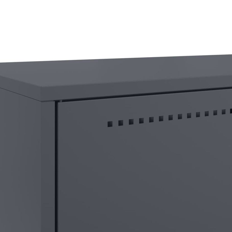 Aparador de acero antracita 68x39x111,5