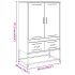 Aparador de acero antracita 68x39x111,5