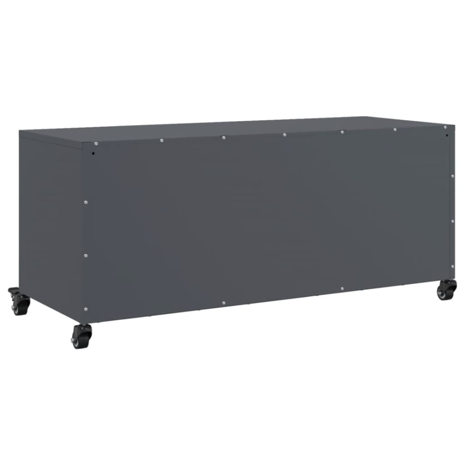 Mueble de TV acero gris antracita 100,5x39x43,5