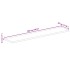Tablero mesa rectangular madera maciza reciclada 180x30x2,5