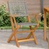 Sillas de jardín 2 uds madera maciza de acacia ratán PE
