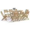 Sillas de jardín plegables 8 uds madera acacia 48,5x61,5x87 cm