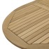 Juego de comedor de jardín 9 piezas madera maciza de