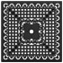 Mesa de jardín aluminio fundido negro 80x80x75