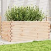 Jardinera de madera maciza de pino 110x60x46 cm