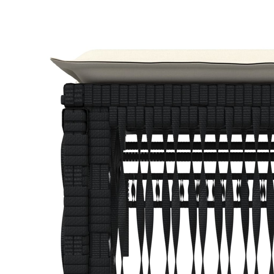 Tumbona con cojín ratán sintético